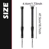 Maxbell 2 Pieces Fitness Ropeless Battle Ropes Tool Comfortable Grip Battle Exercise Black