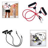 Maxbell Stepper Resistance Bands 1 Pair Practical Premium Portable Fitness Equipment Red