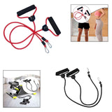 Maxbell Stepper Resistance Bands 1 Pair Practical Premium Portable Fitness Equipment Red