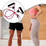 Maxbell Stepper Resistance Bands 1 Pair Practical Premium Portable Fitness Equipment Red