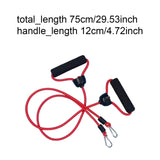 Maxbell Stepper Resistance Bands 1 Pair Practical Premium Portable Fitness Equipment Red