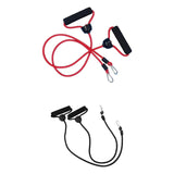 Maxbell Stepper Resistance Bands 1 Pair Practical Premium Portable Fitness Equipment Red