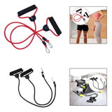 Maxbell Stepper Resistance Bands 1 Pair Practical Premium Portable Fitness Equipment Red