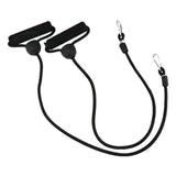 Maxbell Stepper Resistance Bands 1 Pair Practical Premium Portable Fitness Equipment Black