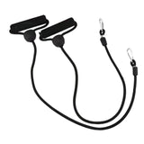 Maxbell Stepper Resistance Bands 1 Pair Practical Premium Portable Fitness Equipment Black