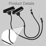 Maxbell Stepper Resistance Bands 1 Pair Practical Premium Portable Fitness Equipment Black