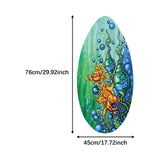 Maxbell Skimboard Standing 30inch Beach Paddle Board for All Skimming Kids Teenagers Fish