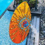 Maxbell Skimboard Standing 30inch Beach Paddle Board for All Skimming Kids Teenagers Colorful