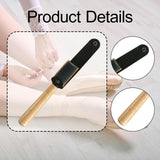 Maxbell Dance Shoes Brush Wood Handle Ballet Ballroom Household with Protector Cover