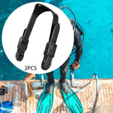 Maxbell Fin Straps Replacement Adjustable Rubber Fin Flippers Strap Diving Fin Strap M