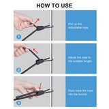 Maxbell Bungee Cord Fixed Tying Rope Portable Bungee Strap for Camping Hiking Biking 100 cm