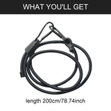 Maxbell Bungee Cord Fixed Tying Rope Portable Bungee Strap for Camping Hiking Biking 200 cm