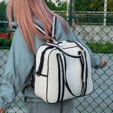 Maxbell Pickleball Backpack Fitness Outdoor for Men and Women Travel Pickle Ball Bag White