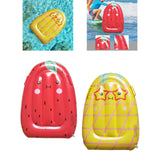 Maxbell Inflatable Pool Float for Children Fruit Pattern Float Board for Summer Lake Red