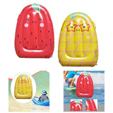 Maxbell Inflatable Pool Float for Children Fruit Pattern Float Board for Summer Lake Red