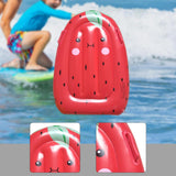 Maxbell Inflatable Pool Float for Children Fruit Pattern Float Board for Summer Lake Red
