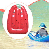 Maxbell Inflatable Pool Float for Children Fruit Pattern Float Board for Summer Lake Red