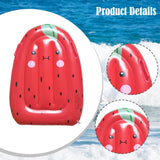 Maxbell Inflatable Pool Float for Children Fruit Pattern Float Board for Summer Lake Red