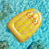 Maxbell Inflatable Pool Float for Children Fruit Pattern Float Board for Summer Lake Yellow