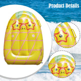 Maxbell Inflatable Pool Float for Children Fruit Pattern Float Board for Summer Lake Yellow