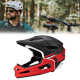 Maxbell Full Face Mountain Bike Helmet for Skateboarding Outdoor Sports Snowboarding Black Red