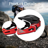 Maxbell Full Face Mountain Bike Helmet for Skateboarding Outdoor Sports Snowboarding Black Red
