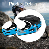 Maxbell Full Face Mountain Bike Helmet for Skateboarding Outdoor Sports Snowboarding Black Blue