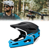Maxbell Full Face Mountain Bike Helmet for Skateboarding Outdoor Sports Snowboarding Black Blue