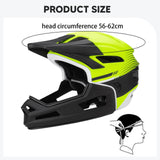 Maxbell Full Face Mountain Bike Helmet for Skateboarding Outdoor Sports Snowboarding Black Yellow