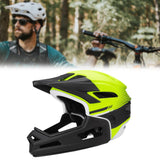 Maxbell Full Face Mountain Bike Helmet for Skateboarding Outdoor Sports Snowboarding Black Yellow