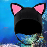 Maxbell Scuba Diving Cap Cat Ears Wetsuit Cap for Snorkeling Underwater Water Sports