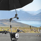 Maxbell Umbrella Mount Holder Handle Bar Holder Clamp Supporter for Outdoor Rollator
