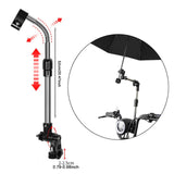 Maxbell Umbrella Mount Holder Handle Bar Holder Clamp Supporter for Outdoor Rollator