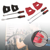 Maxbell Motorcycle Tire Changing Tool Rim Protector Sturdy for Bicycle Motorbike ATV Black