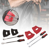 Maxbell Motorcycle Tire Changing Tool Rim Protector Sturdy for Bicycle Motorbike ATV Black