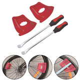 Maxbell Motorcycle Tire Changing Tool Rim Protector Sturdy for Bicycle Motorbike ATV Red