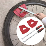 Maxbell Motorcycle Tire Changing Tool Rim Protector Sturdy for Bicycle Motorbike ATV Red