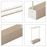 Maxbell Badminton Racquet Storage Rack Heavy Duty Floor Display Racket Display Shelf White