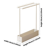 Maxbell Badminton Racquet Storage Rack Heavy Duty Floor Display Racket Display Shelf White