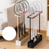 Maxbell Badminton Racquet Storage Rack Heavy Duty Floor Display Racket Display Shelf Black