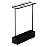 Maxbell Badminton Racquet Storage Rack Heavy Duty Floor Display Racket Display Shelf Black
