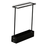 Maxbell Badminton Racquet Storage Rack Heavy Duty Floor Display Racket Display Shelf Black