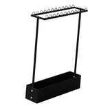 Maxbell Badminton Racquet Storage Rack Heavy Duty Floor Display Racket Display Shelf Black