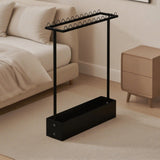 Maxbell Badminton Racquet Storage Rack Heavy Duty Floor Display Racket Display Shelf Black