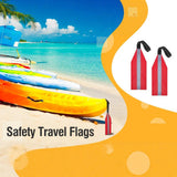 Maxbell Kayak Reflective Safety Flag Canoe Towing Warning Flag for Car Cargo Boating