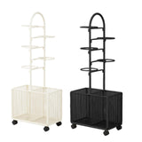 Maxbell Indoor Basketball Storage Rack Volleyball Stand for School Home Kindergarten Black