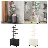 Maxbell Indoor Basketball Storage Rack Volleyball Stand for School Home Kindergarten Black