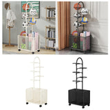 Maxbell Indoor Basketball Storage Rack Volleyball Stand for School Home Kindergarten Black