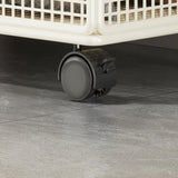 Maxbell Indoor Basketball Storage Rack Volleyball Stand for School Home Kindergarten White