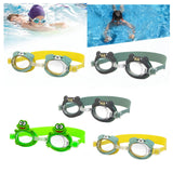Maxbell Kids Swim Goggles Waterproof Comfortable Glasses for Beach Pool Water Sports Yellow Dog